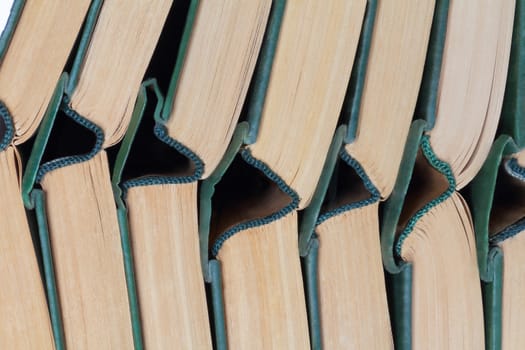 Image of stack old hardcover bound books