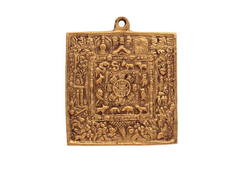 Metal Tibetan calendar