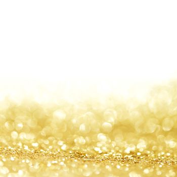 Golden shiny glitter holiday celebration background