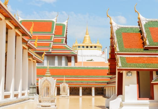 Gold moutain temple Bangkok, Thailand