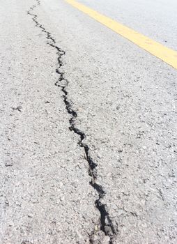 cracked road