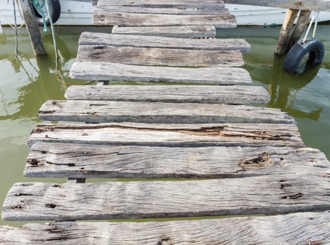 Old wooden pier