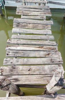 Old wooden pier