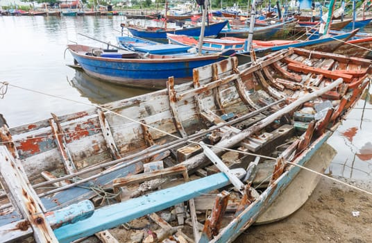 Fishing village in thailand