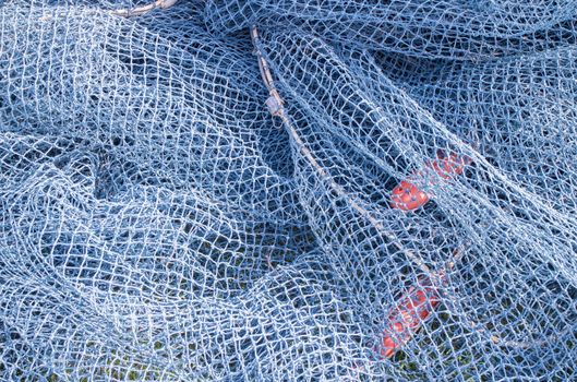 Fishing nets and ropes