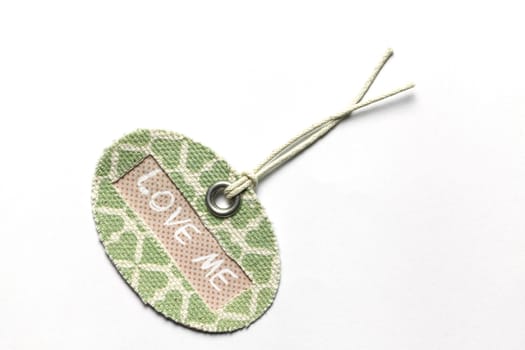 retro textile tag
