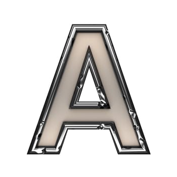 isolated metal figure