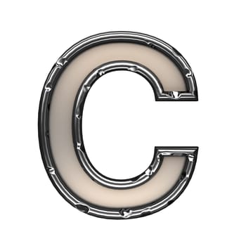 isolated metal figure