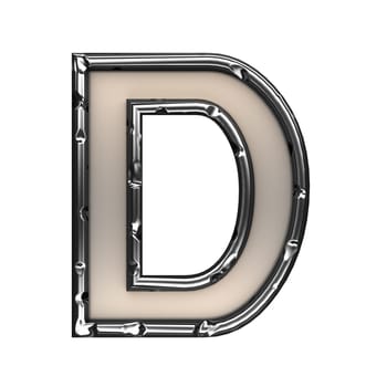 isolated metal figure