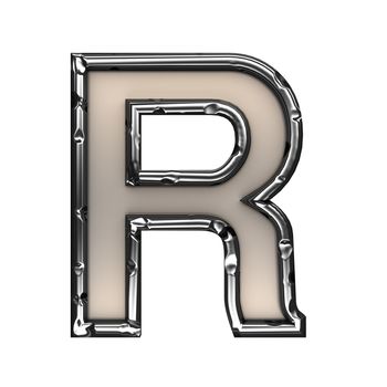 isolated metal figure