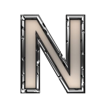 isolated metal figure