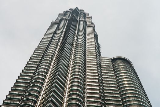 Metal and glass modern high building skyscraper