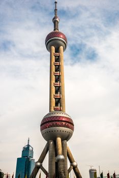 Oriental Pearl Tower skyscrapers building pudong shanghai china