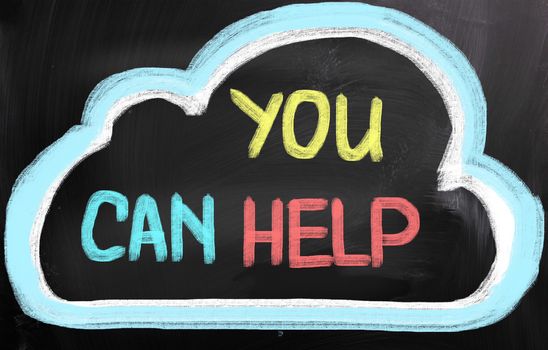 You Can Help Concept