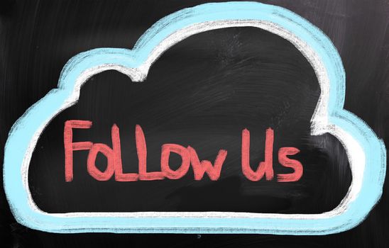 Follow Us Concept