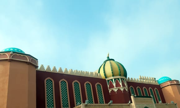 Building in arabic style in palace of the Emir of Bukhara .