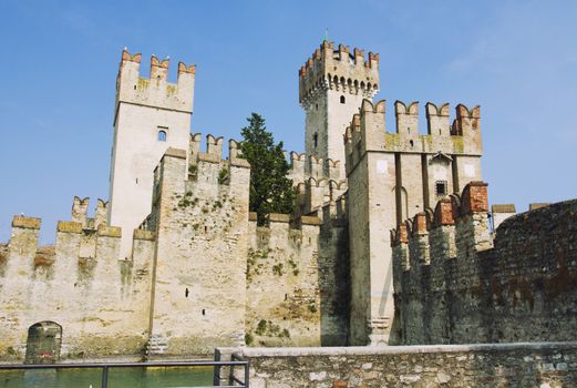 Sirmione castle, Garda lake, Brescia, Italy