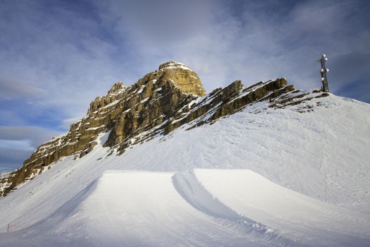 Dolomites in winter