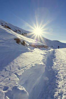 snowy mountain