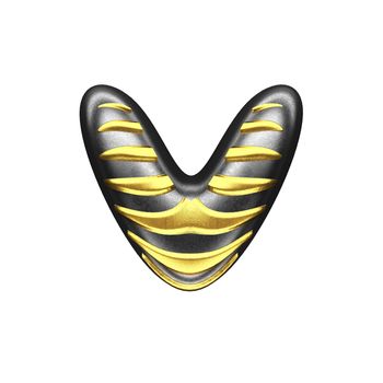 isolated silver figure with gold