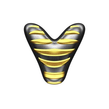 isolated silver figure with gold