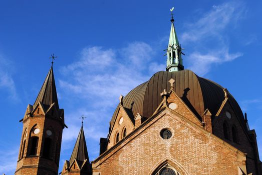 St. Olav's Cathedral (Norwegian: Sankt Olavs Domkirke) is the cathedral of the Roman Catholic Diocese of Oslo and the parish church of St. Olav's parish in Oslo, Norway.