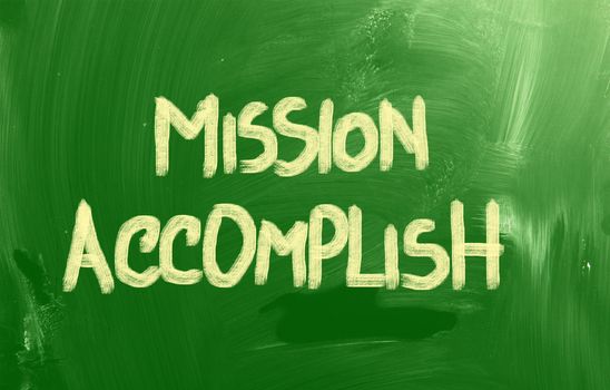 Mission Accomplish Concept