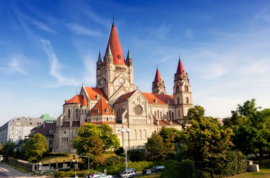 Austria, Vienna, Church Franziska Assizskogo