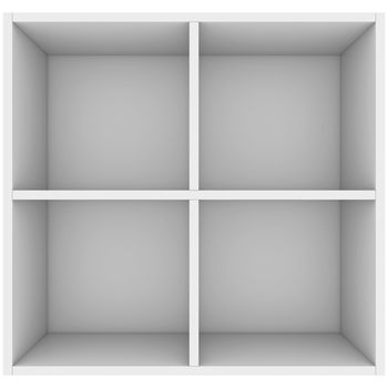 White shelves. 3d render isolated on white background