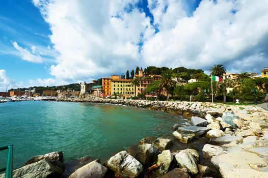 Santa Margherita Ligure town on Ligurian coast in Italy