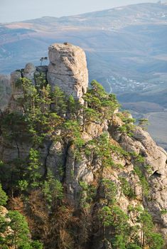 Top view of the valley of ghosts, Crimea