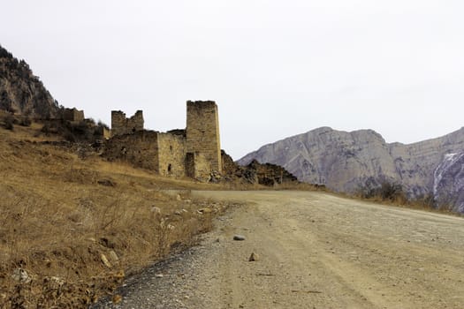 Towers of Ingushetia. Ancient architecture and ruins