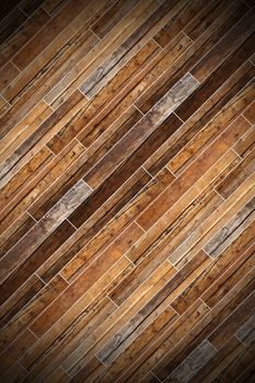 beautiful old wooden parquet design, ancient brown floor