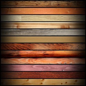 collection of many different textured wooden boards