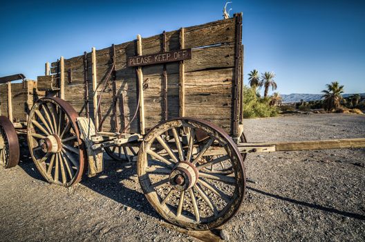 Death valley furnace creek ranch entry wreth carriage wagons