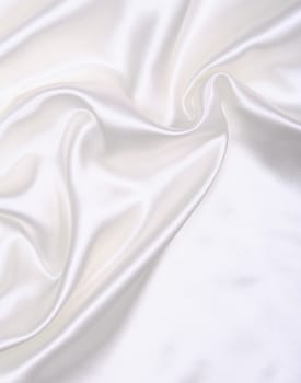 Smooth elegant white silk can use as wedding background 