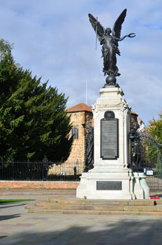 Colchester War Memorial on portrait aspect