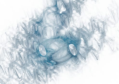 Abstract fractal picture on the light background