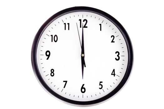 Wall clock, photo on the white background 