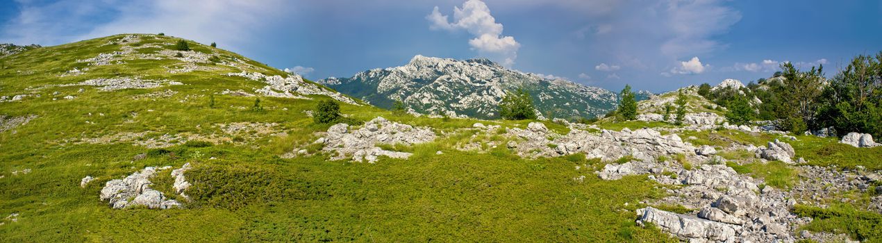 Velebit mountain national park panorama, Croatia