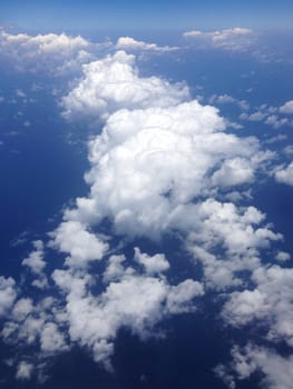 blue sky and cloud in Maldives