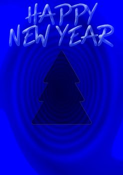 New year background with pine tree. Christmas decoration pattern.