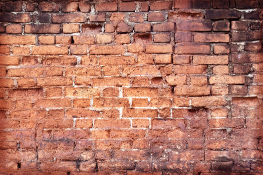 Cracked Concrete Vintage Old Brick Wall Background