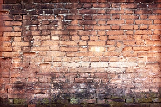 Cracked Concrete Vintage Old Brick Wall Background