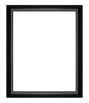 The antique frame on the white background