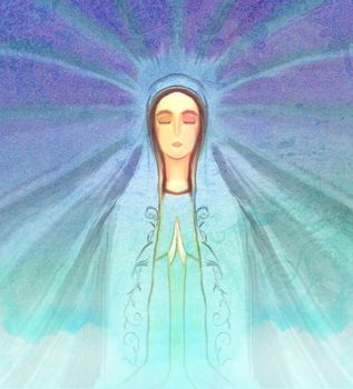 Blessed Virgin Mary portrait