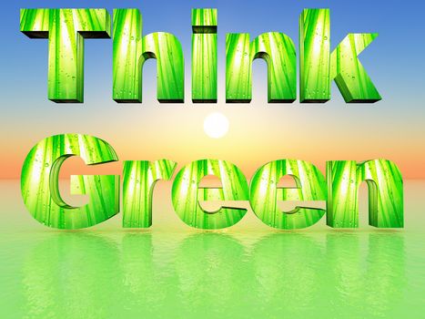 the word think green