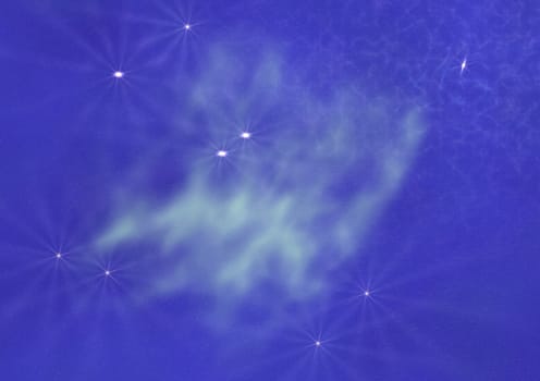 Star field in space, a nebulae and a gas congestion. "Elements of this image furnished by NASA".