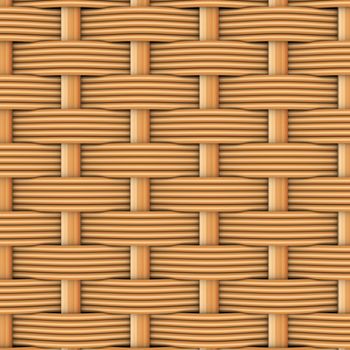 Woven rattan with natural patterns. The 3d render