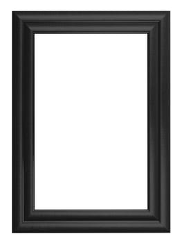 Classic wooden frame isolated on white background